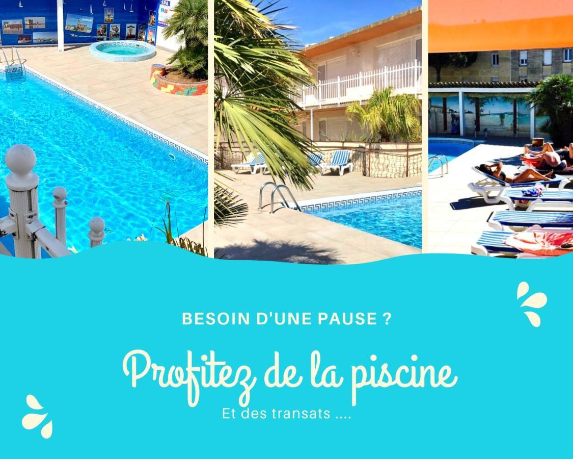 Amerique Hotel Palavas - Piscine - Plage Esterno foto